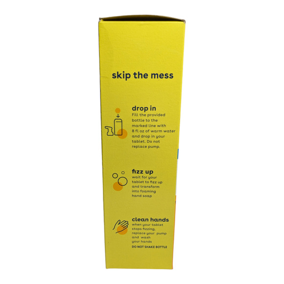 SoftSoap - Foaming Hand Soap - Starter Kit -1 bottle 2 refill tabs -Lemon Fizz - Picture 3 of 6